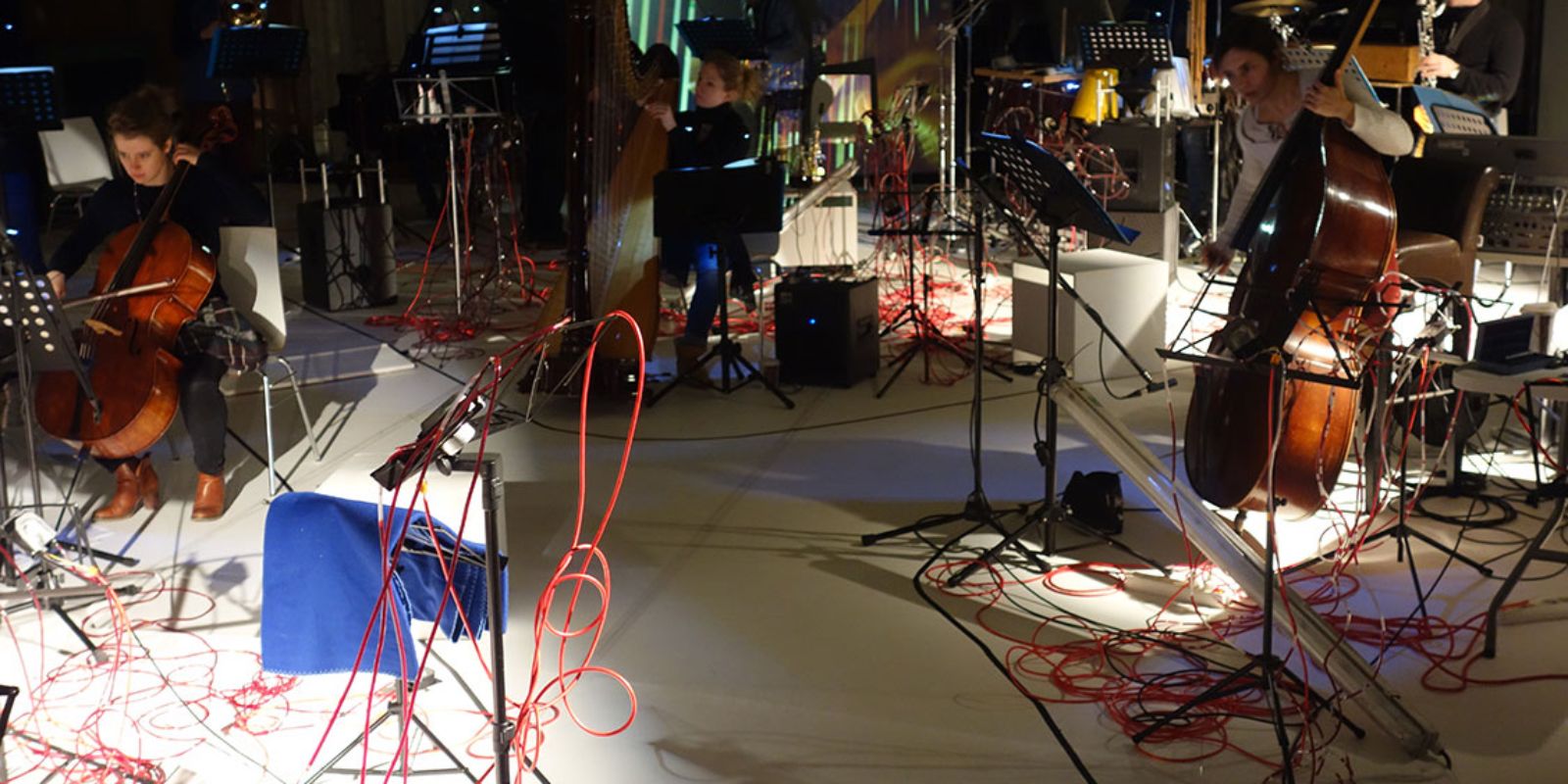 Momentaufnahme aus den Proben zu alif 