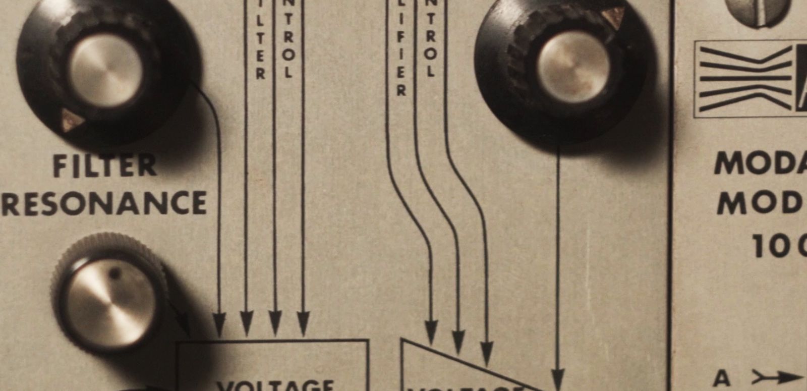 Rotary knobs of an ARP synthesizer